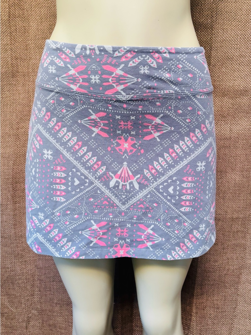 Patagonia Gray and Pink Patterned Women's Skirt